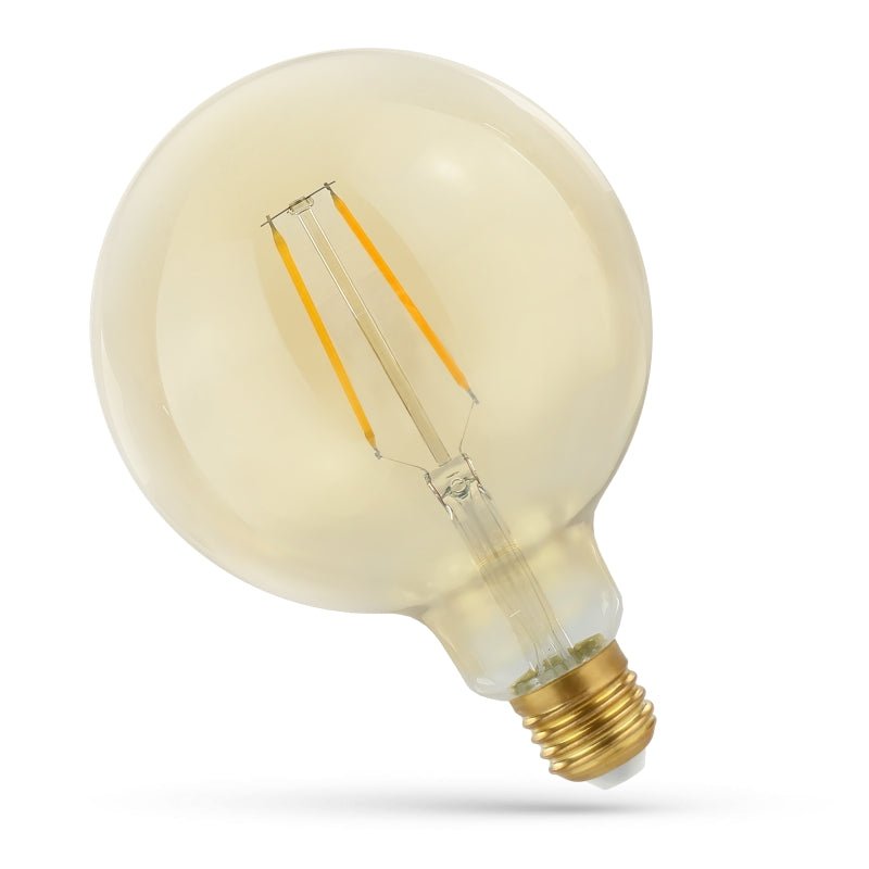 Spectrum LED bulb g125 E27 230V 2W 2400K warm white for atmospheric lighting 230 lumens retro design