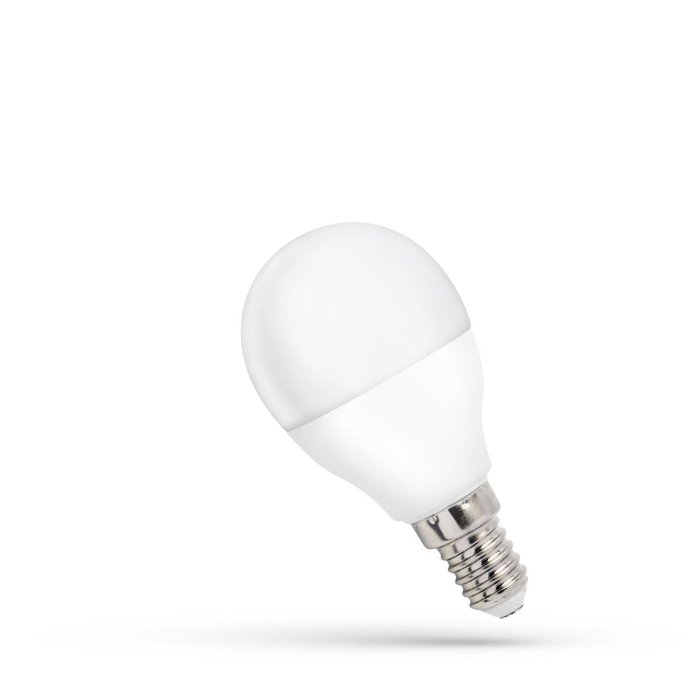 Spectrum LED lamp G45 E-14 230V 8W 750 lumen cool white light 6000K IP20 non-dimmable 17000 hours lifespan