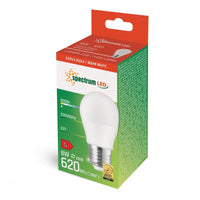 Spectrum LED-lampe G45 E-27 230V 8W 710 lumen 3000K varm hvid 160° vinkel 17000h levetid