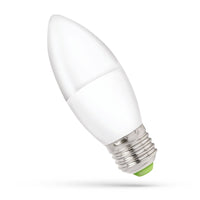 Spectrum LED stearinlyspære C37 E27 230V 6W NW 4000K, 540 lumen til indendørs brug, 160° spredningsvinkel, ikke dæmpbar