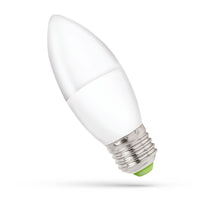 Spectrum LED stearinlyspære C37 E27 230V 6W NW 4000K, 540 lumen til indendørs brug, 160° spredningsvinkel, ikke dæmpbar