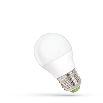Spectrum LED-kugle P45 E27 230V 6W dæmpbar neutralhvid 4000K lampe, 500 lumen, 160° strålevinkel, CRI 80