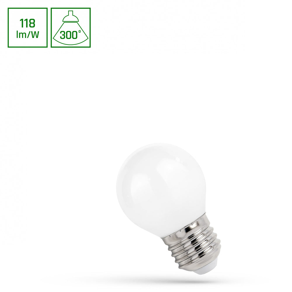 Spectrum LED-lampe p45 e27 4000K, 5.5W med 650 lumen og 300° strålevinkel til indendørs brug