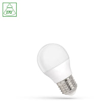 Spectrum LED G45 pære E27 1W varm hvid 3000K, 270° vinkel, 90 lumen, IP20 indendørs brug