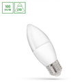 Spectrum LED candle lamp C37 E27 230V 1W CW 6000K with 100 lumens cool white light and 270° light distribution