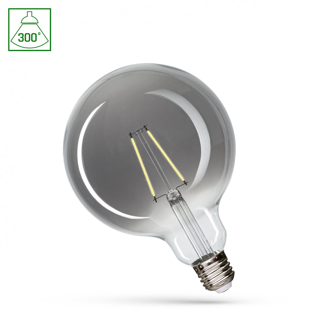 Spectrum LED G125 E27 4.5W 230V 4000K 320 lumens natural white lighting 17,000 hours lifespan