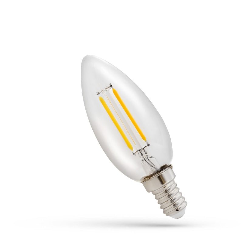 Spectrum LED candle bulb E14 1W 4000K neutral white, 120 lumens, 300° beam angle, CRI 80, 17,000 hours lifespan