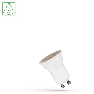Spectrum LED MR11 GU10 230V 2W 4000K neutral hvid 200 lumen 55° lysstråle indendørs spotpære