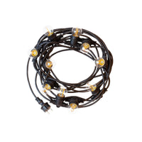 Spectrum 5m LED lyskæder, 10xE27, sort, IP44, 250V, indendørs/udendørs, -20/+40°C